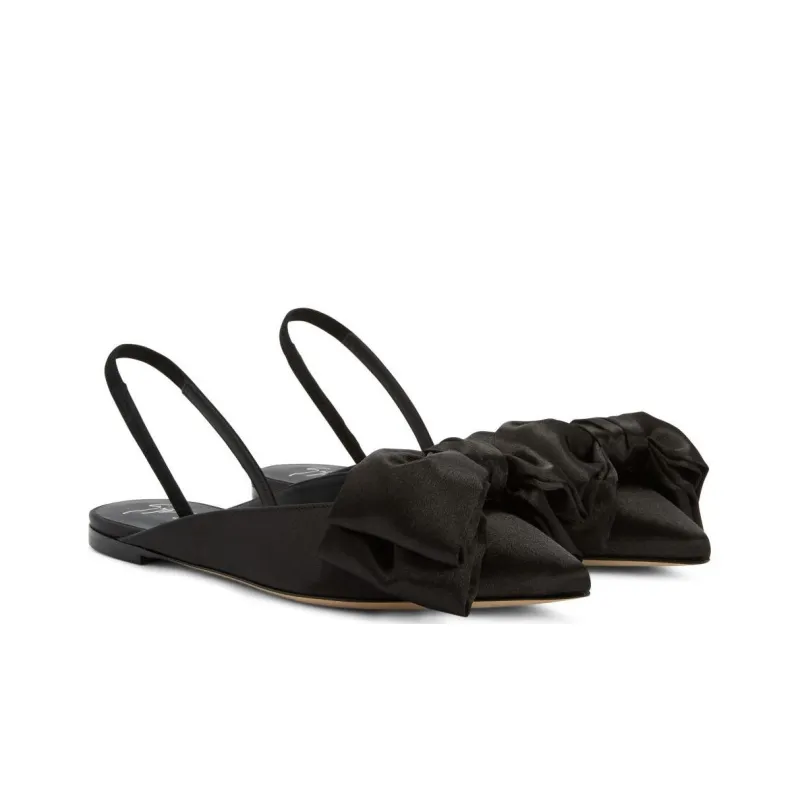 Giuseppe Zanotti Johanna Bow detail Ballerina Shoes Women's-2