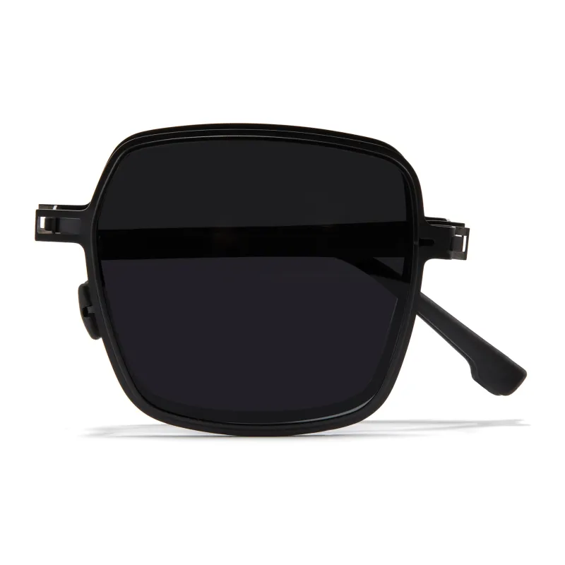 CYXUS PC Square Sunglasses Unisex Black Blue Coffee Red-1