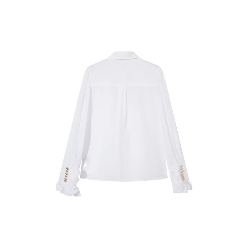 Ouyang Shirts Women's White-1