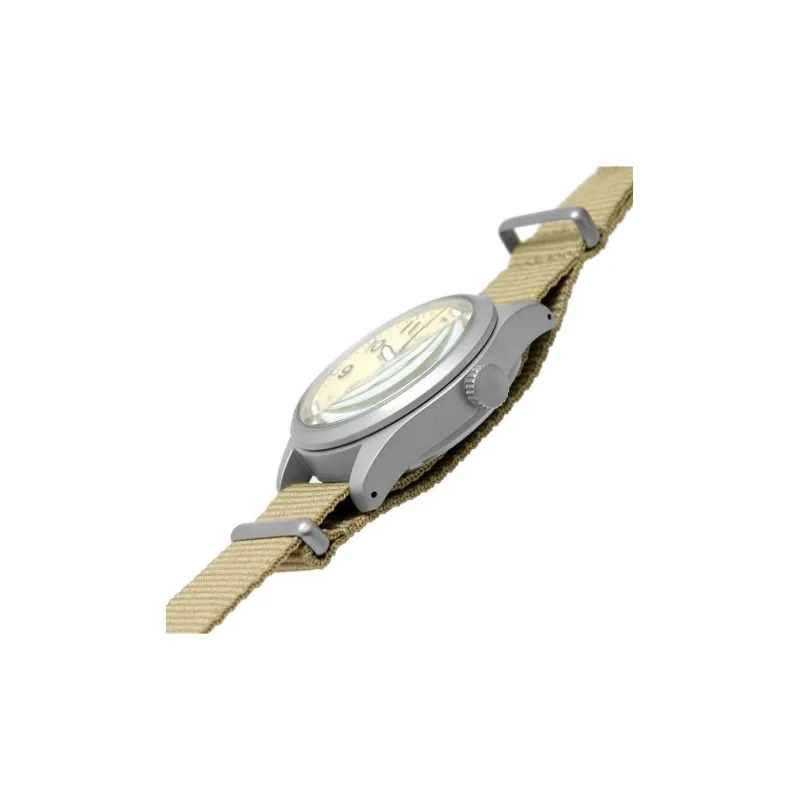SEIKO Automatic Mechanical Movement Nylon Strap Watch Men's Watches Gold Dial-2