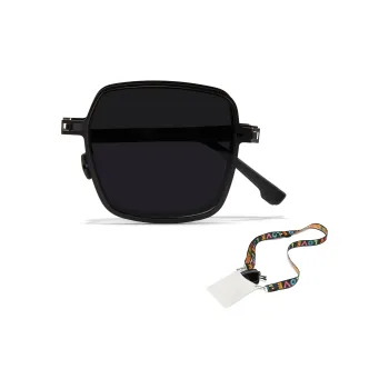 CYXUS PC Square Sunglasses Unisex Black Blue Coffee Red