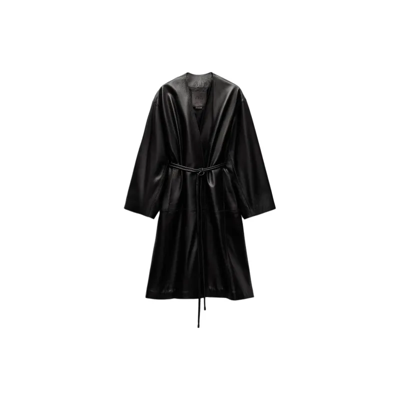 ZARA Leather Jacket Women's Black-1