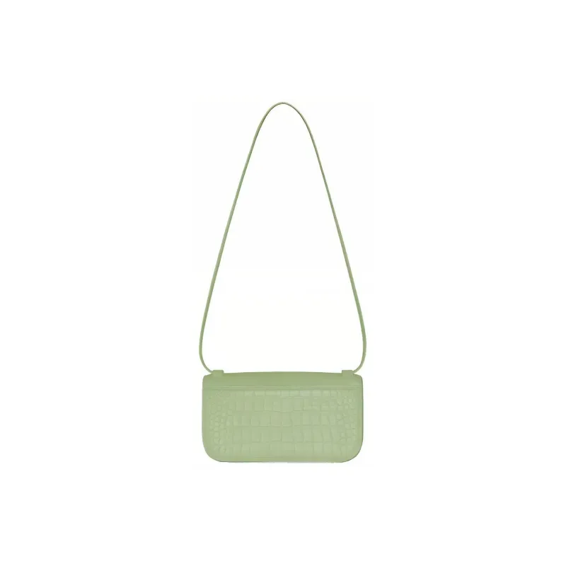 Balenciaga Gossip Cow Leather Portable Crossbody Bag, Shoulder Bag Women's Green-2