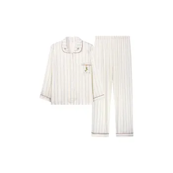 Sleep Pajama Set Women's Spring And Fall Outerwear-Ready