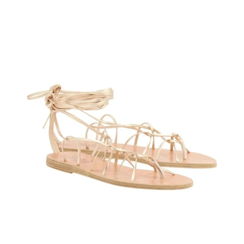 ANCIENT GREEK SANDALS Roman Sandals Women's Gold-2