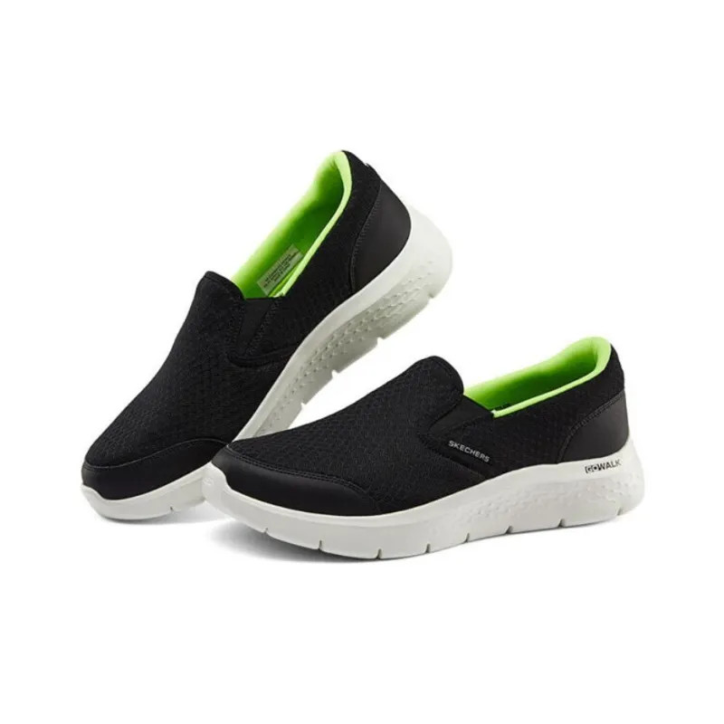Skechers Slip Resistant, Breathable, Lightweight Cushioning Low Top Casual Shoes Men's Black-1