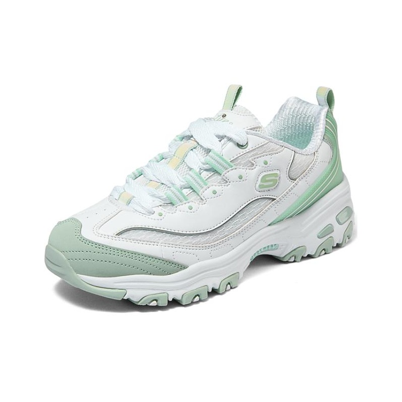 Skechers Slip-Resistant Low-Top Casual Shoes Women's White Skechers Slip-Resistant Low-Top Casual Shoes Women's White