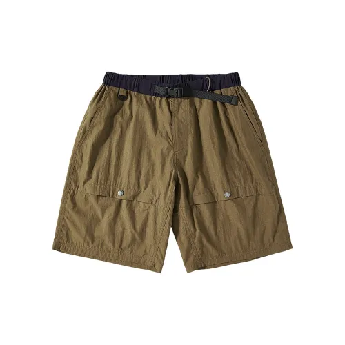 SET FUNS Cargo Shorts Men Dark Khaki