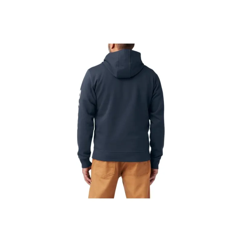 Dickies Logo Sleeve Fleece Hoodie Sweatshirt Men's Dark Blue-1