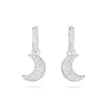Swarovski Rhodium Plated Earrings Women's Silver