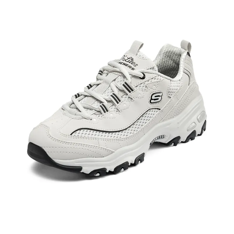 Skechers D'LITES 1.0 Cushioned Wear Resistant Breathable Low Top Chunky Sneakers Women's-2