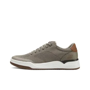 Skechers Cushioning Anti Slip And Wear Resistant Low Top Casual Shoes Men's Taupe