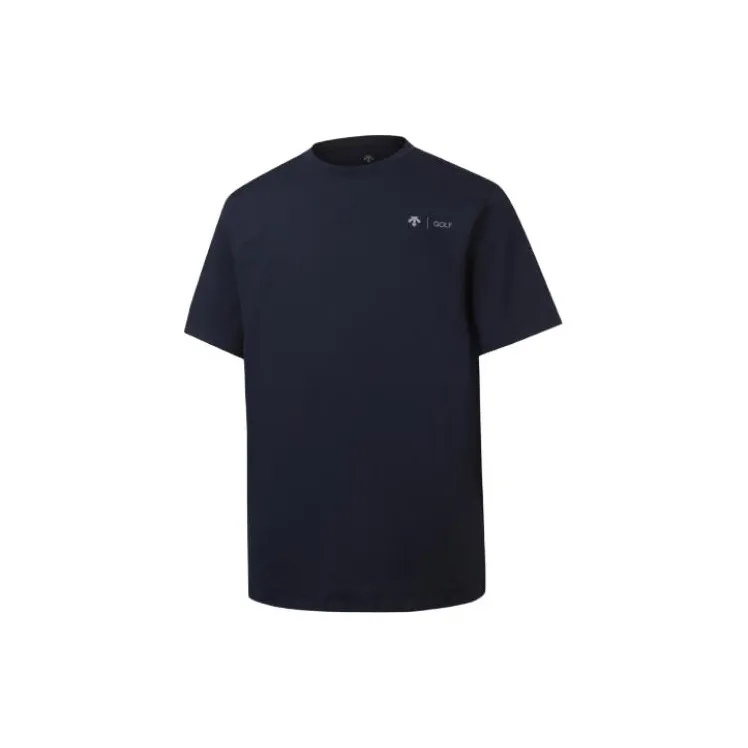 DESCENTE GOLF T Shirt Men's Marine Blue-2