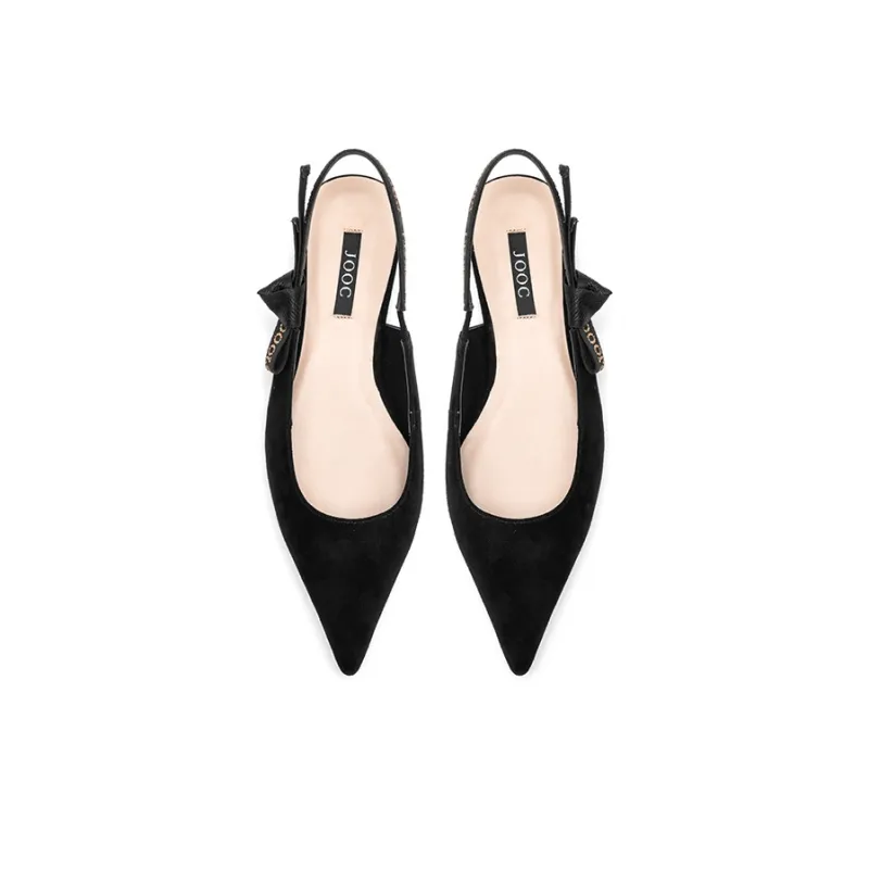 JOOC Casual Single Shoes 1.5CM Women's Black-2