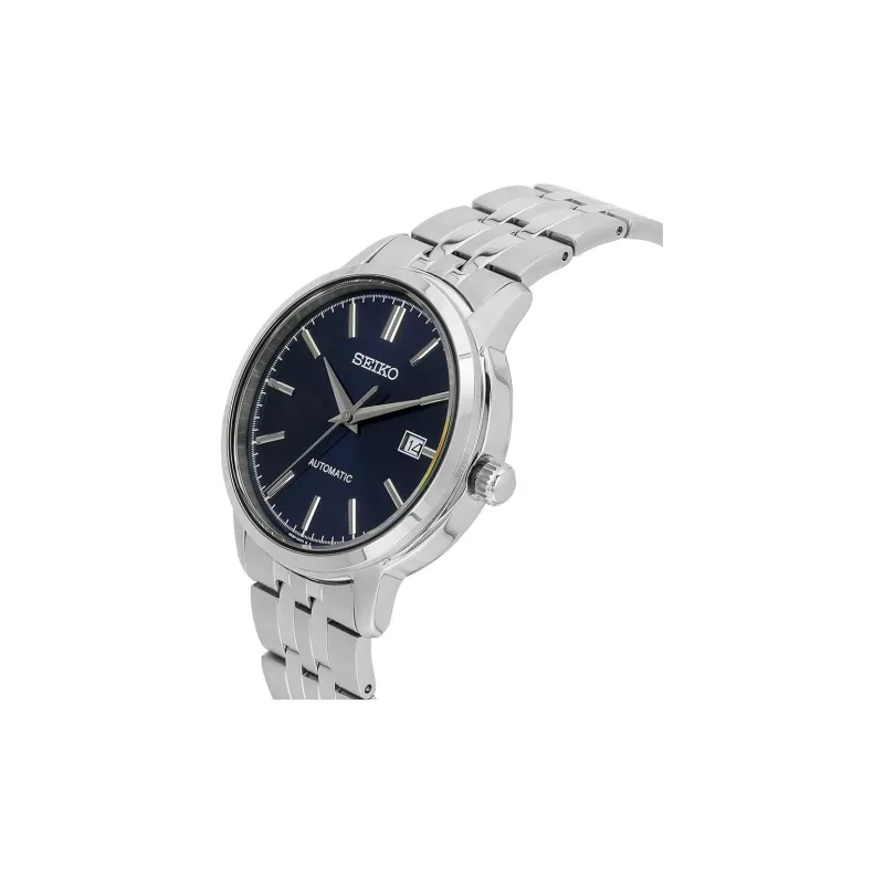SEIKO Automatic Mechanical Movement Stainless Steel Strap Watch Men's Watches Blue Dial SRPH87K1-2