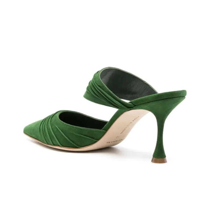 MANOLO BLAHNIK Circeamu 70mm Suede Mules-3