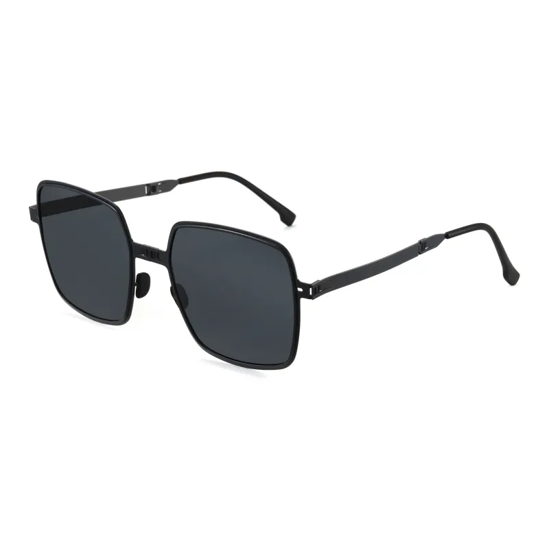 CYXUS PC Square Sunglasses Unisex Black Blue Coffee Red-2