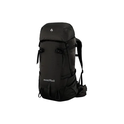 MONTBELL Nylon Outdoor Mountaineering Bag Backpack Regular Unisex Black