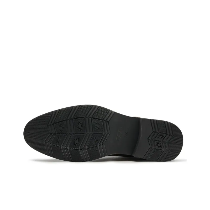 GOG Dress Shoes Men Low Top Black-4