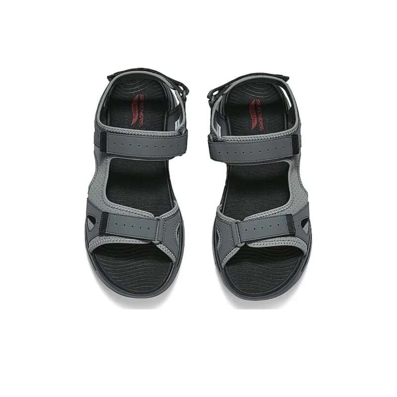 Skechers Beach Sandals Men's Gray Red-2