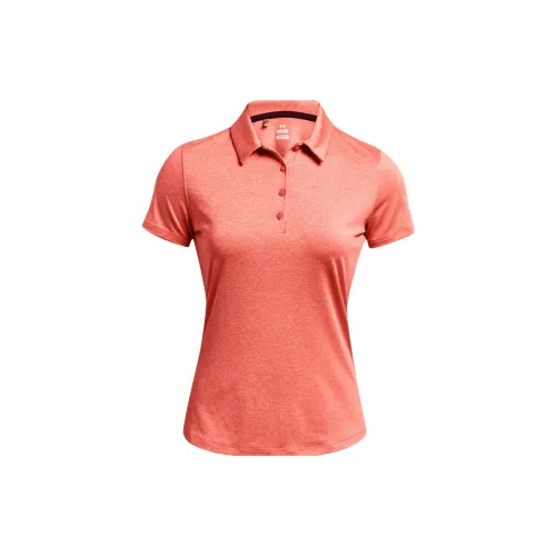 Under Armour Polo Shirts Women's Red To The Sun