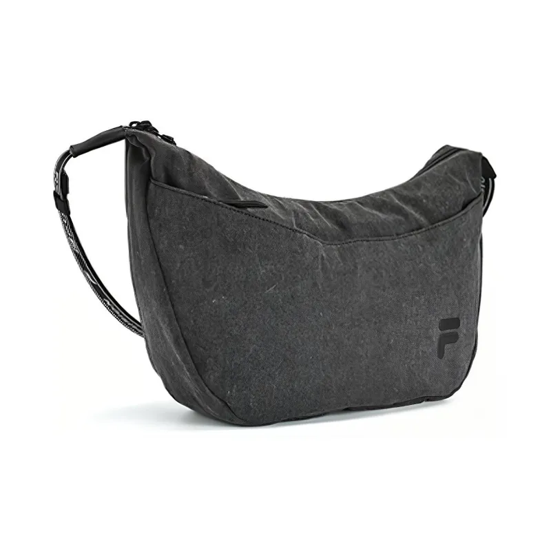 FILA FUSION Fabric Shoulder Bag Crossbody Bag Extra Small Unisex Washed Gray-1