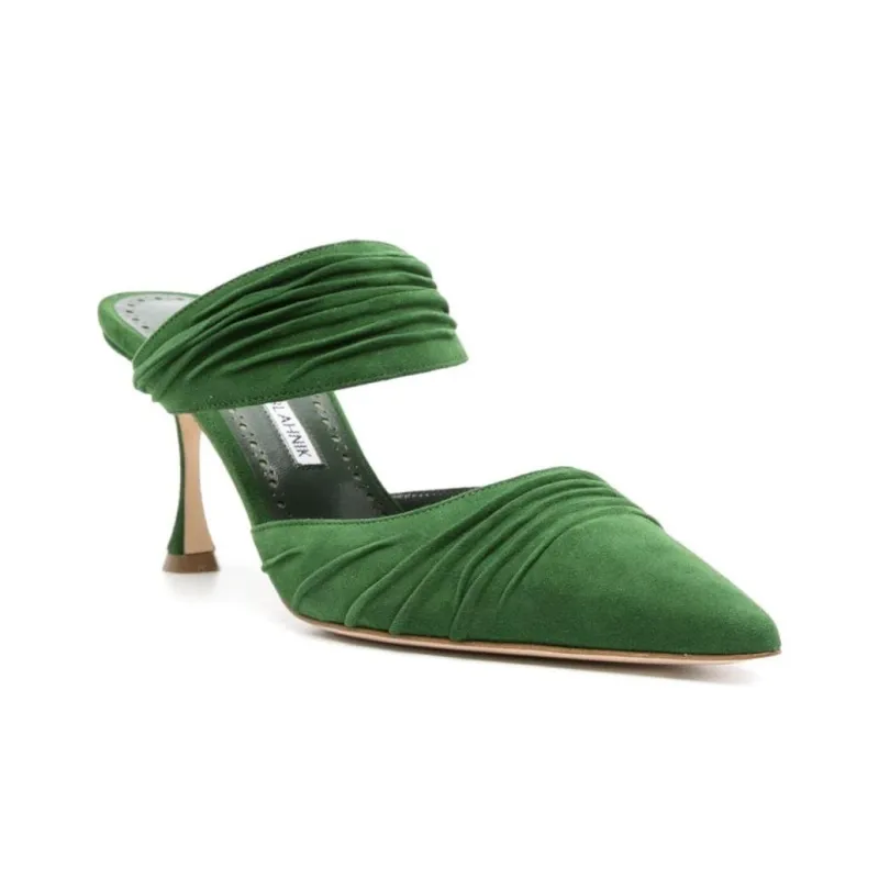 MANOLO BLAHNIK Circeamu 70mm Suede Mules-2