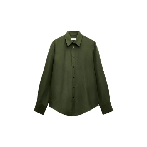 ZARA ZW Series Shirts Women's Green