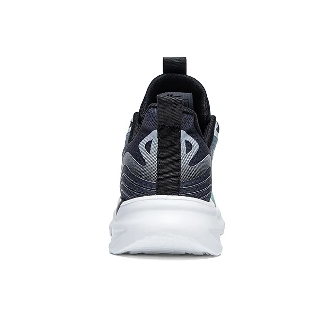 Warrior Students' Running Shoes Lightweight And Breathable Low Top Casual Shoes Men's Black Green-3