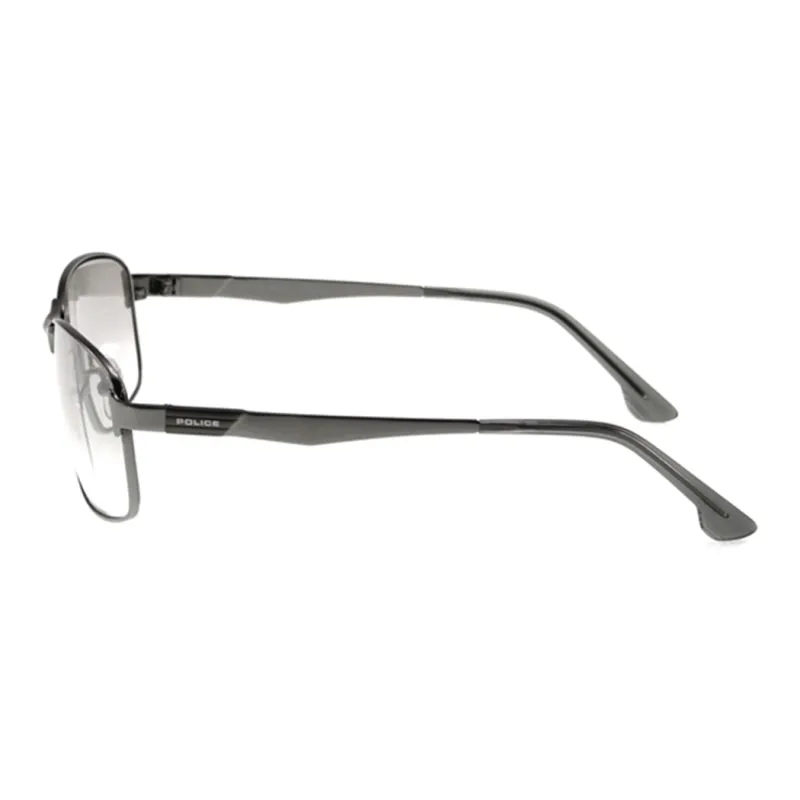 Police Irregular Shape Sunglasses Men's Black-3