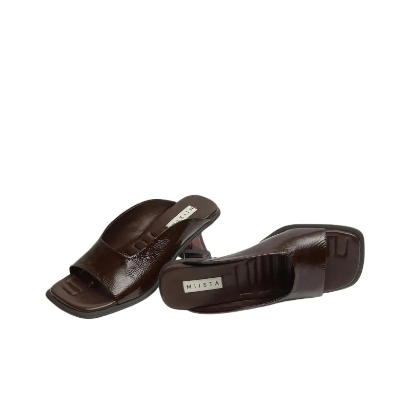 MIISTA Slide Slippers Women's Black-4