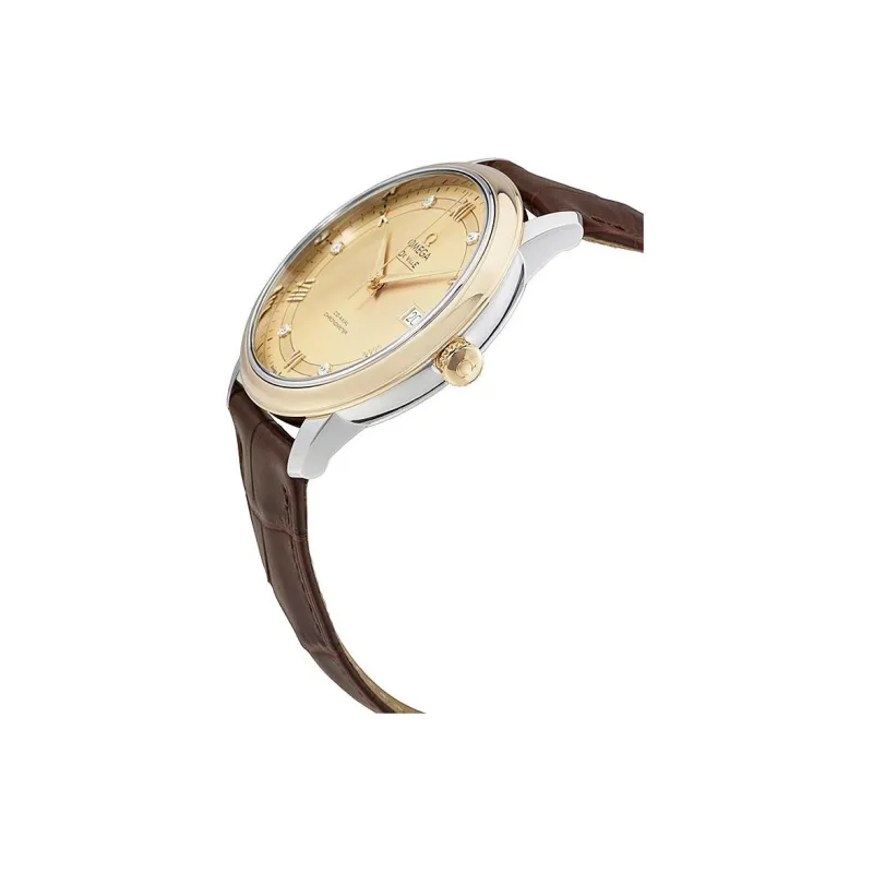 OMEGA Automatic Mechanical Movement Men's Watches Watch 40mm Gold Dial Stainless Steel Watch Case-1