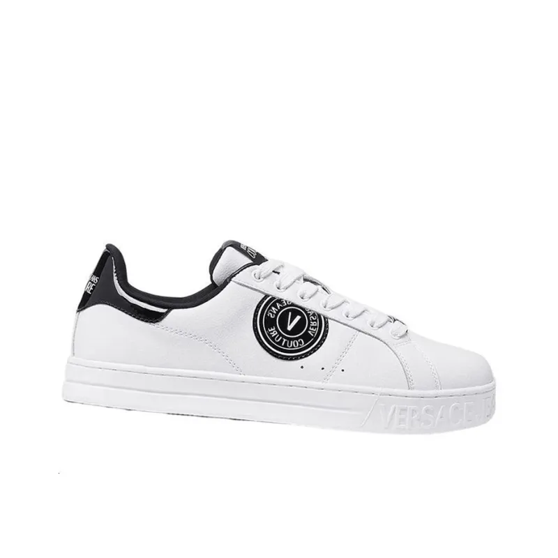 VERSACE JEANS Couture Court 88 Logo-patch Leather Sneakers-1