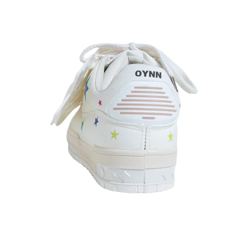 OYNN Young Baby Series Skateboard Shoes Women's Low Top White-4