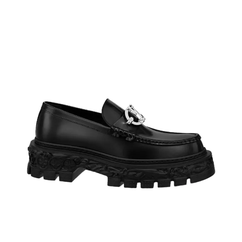 LOUIS VUITTON Baroque Loafers 'Black'-1