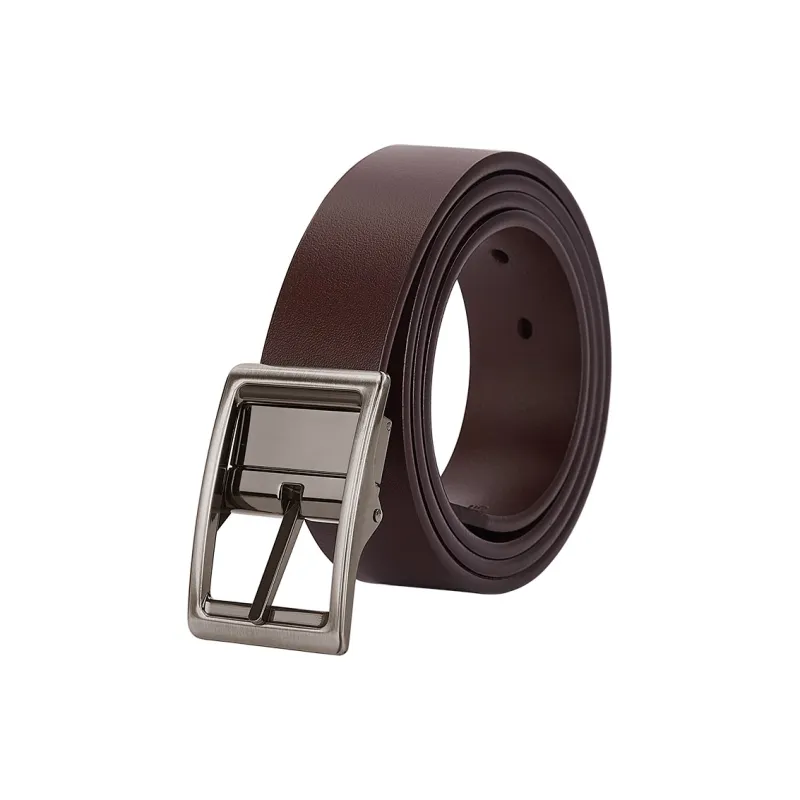 BISON DENIM Pin Buckle Genuine Cow Leather Leather Belts Men's 3.3CM-3