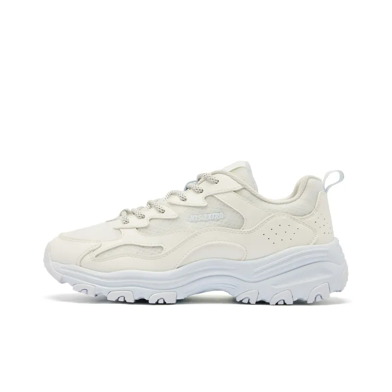 QIAODAN Breathable Lightweight Rebound Low Top Casual Shoes Women's Beige-0