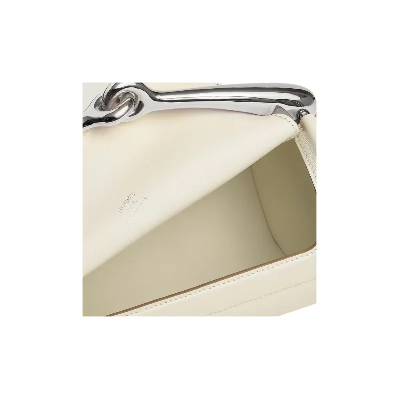 HERMES Maximors Swift Calfskin Crossbody Bag Shoulder Bag Women's I2 Nata Cream White-4