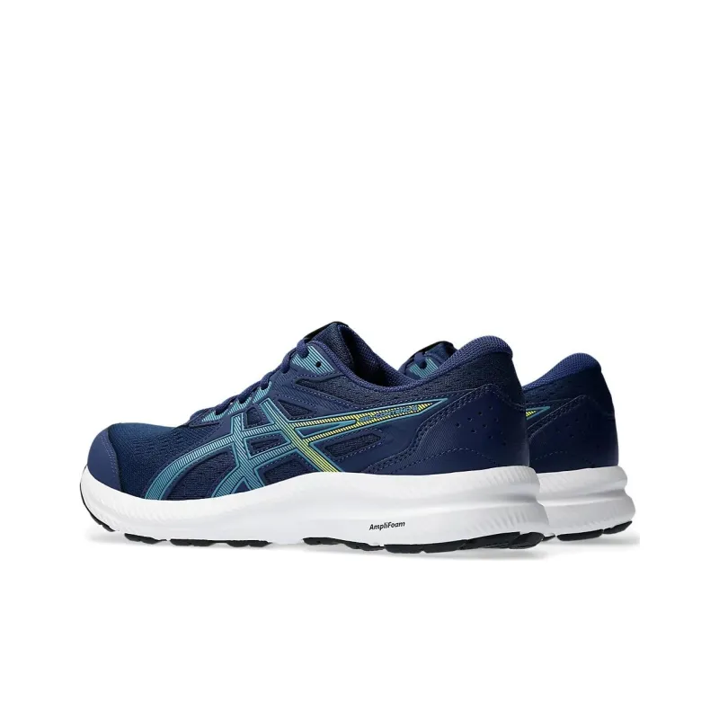 Asics Gel Contend 8 Extra Wide Cushioning Abrasion Resistant Breathable Low Top Running Shoes Men's Blue-2