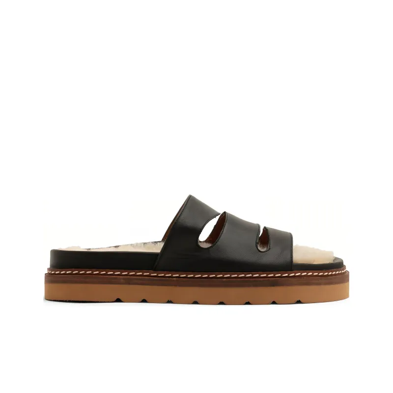 REJINA PYO Slide Slippers Women's Black-1