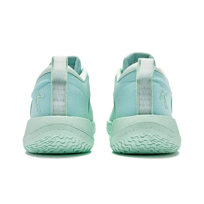 QIAODAN Wind Blade 4PRO Basketball Shoes Men Low Top Enamel Green/Lake Blue-4