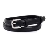 Black with Silver Buckle