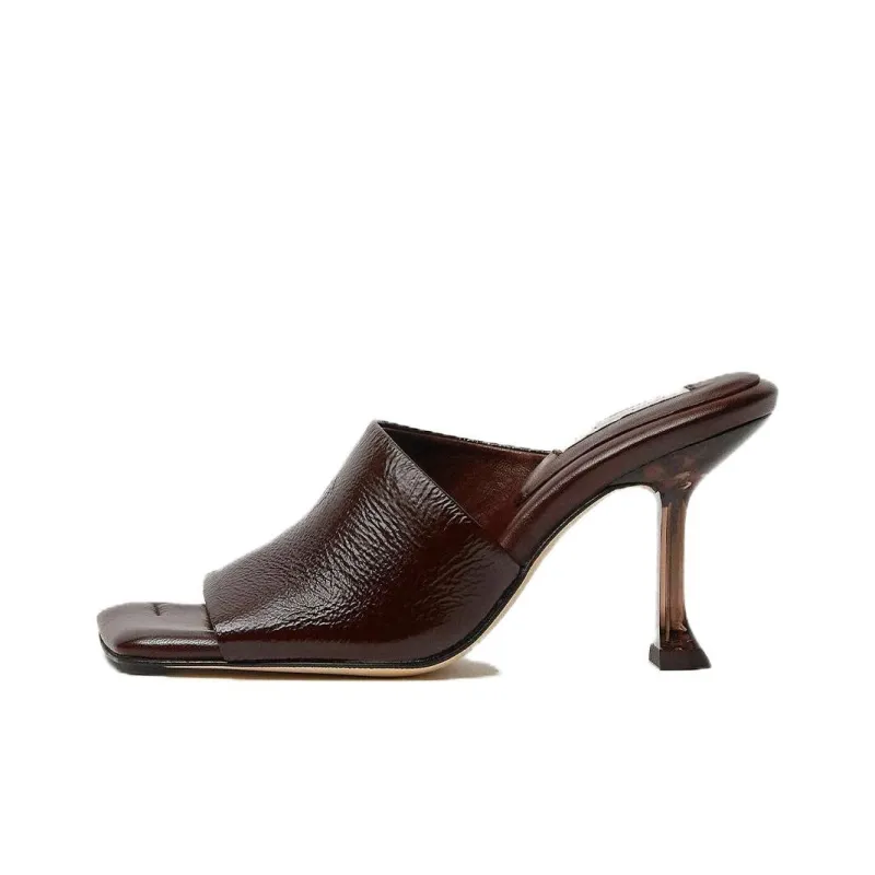 MIISTA Slide Slippers Women's Brown-0