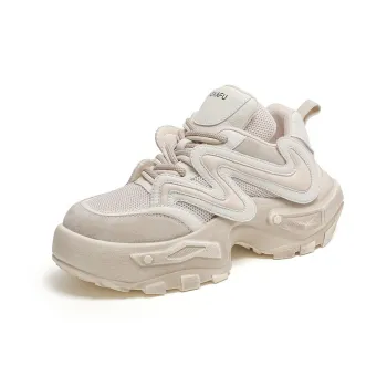 KEKAFU Anti Slip And Wear Resistant Height Increasing Low Top Chunky Sneakers Women's