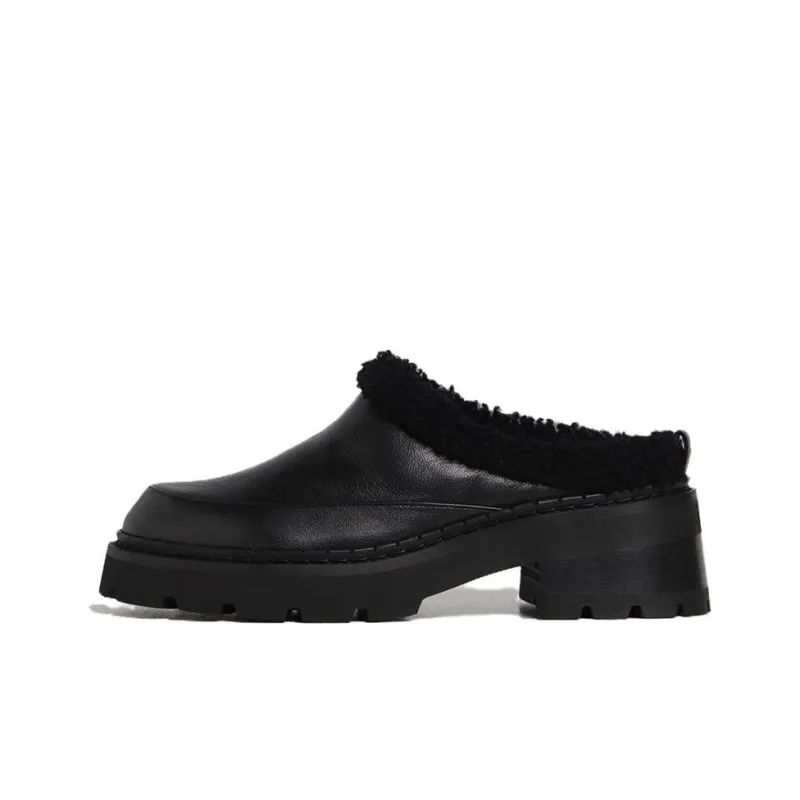 By Far Reyna Slip Resistant Wrap toe Slippers Women's Black-0