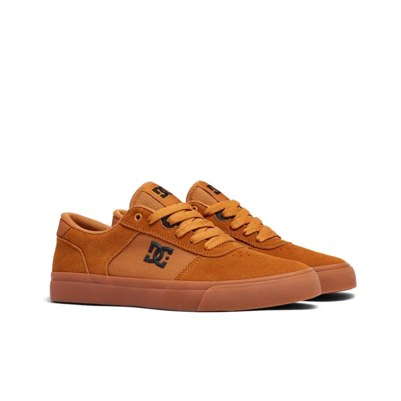 DC Shoes TEKNIC Slip Resistant Cushioning Wear Resistant Low Top Skateboard Shoes Unisex Brown-2