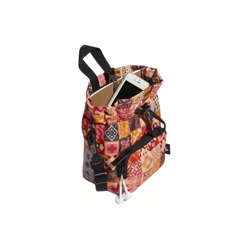 Adidas CNY Collection Polyester Bucket Bag, Sports Bag, Shoulder Bag, Crossbody Bag Regular Unisex Pink/Swirl Neon Red-3