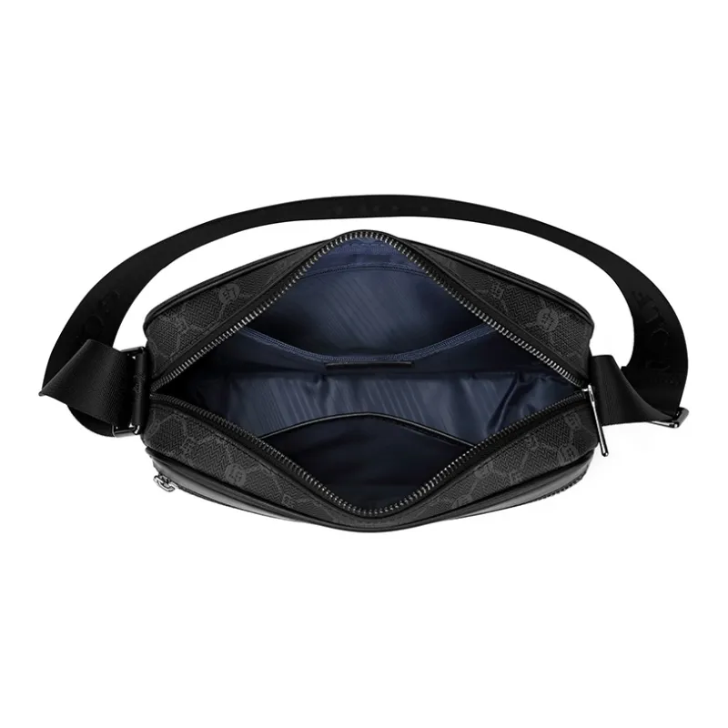 GOLF PVC Crossbody Bag, Shoulder Bag Men's Black-3