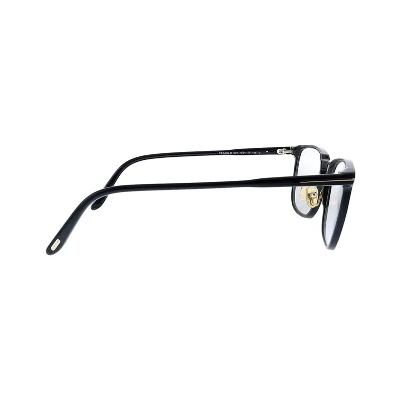 TOM FORD Plastic Acetate Square Eyeglass Frames Unisex Black-1