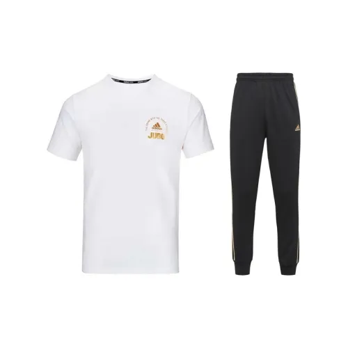 Adidas Casual Sportswear Men White Gold+Black/Gold